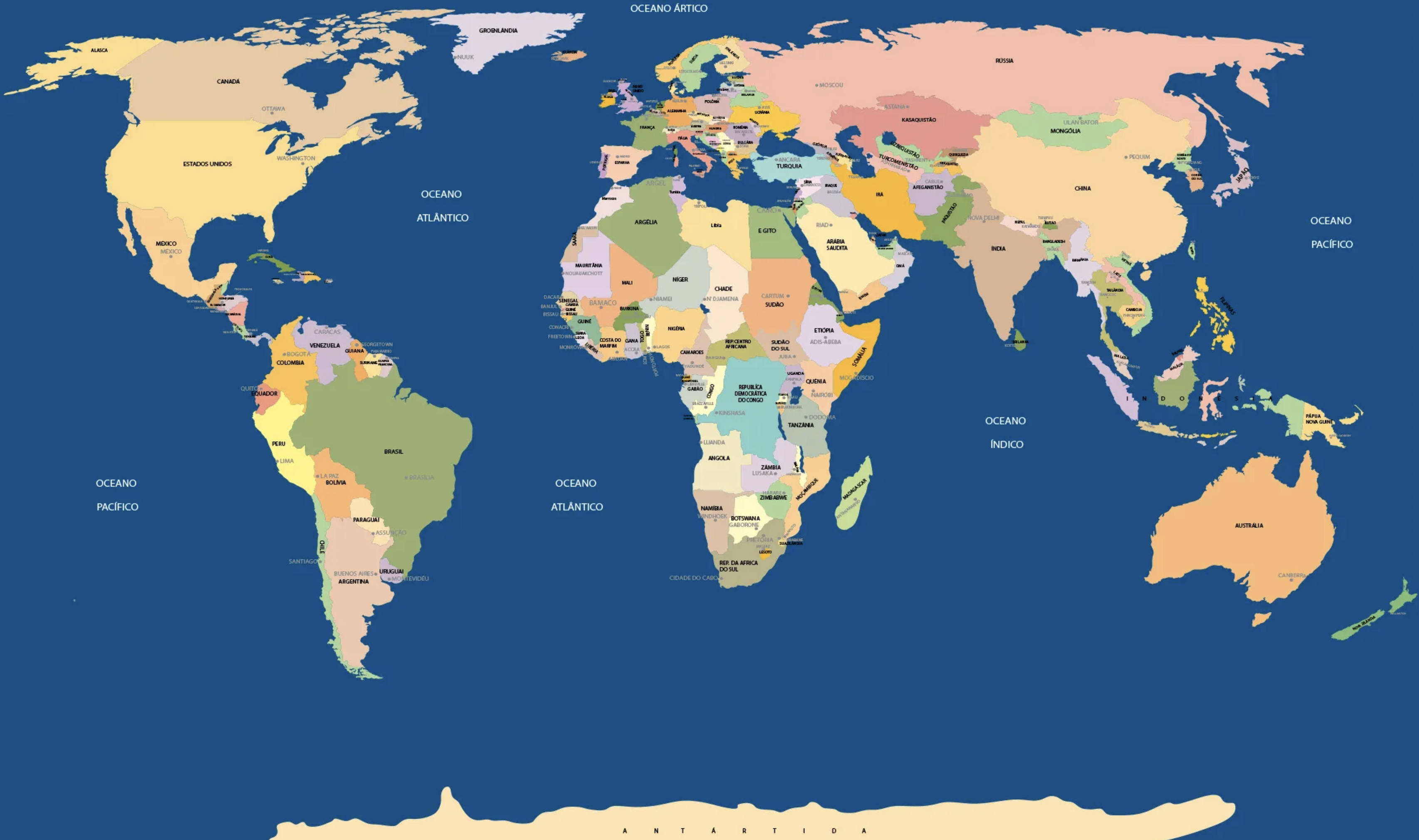 Mapa mundi político